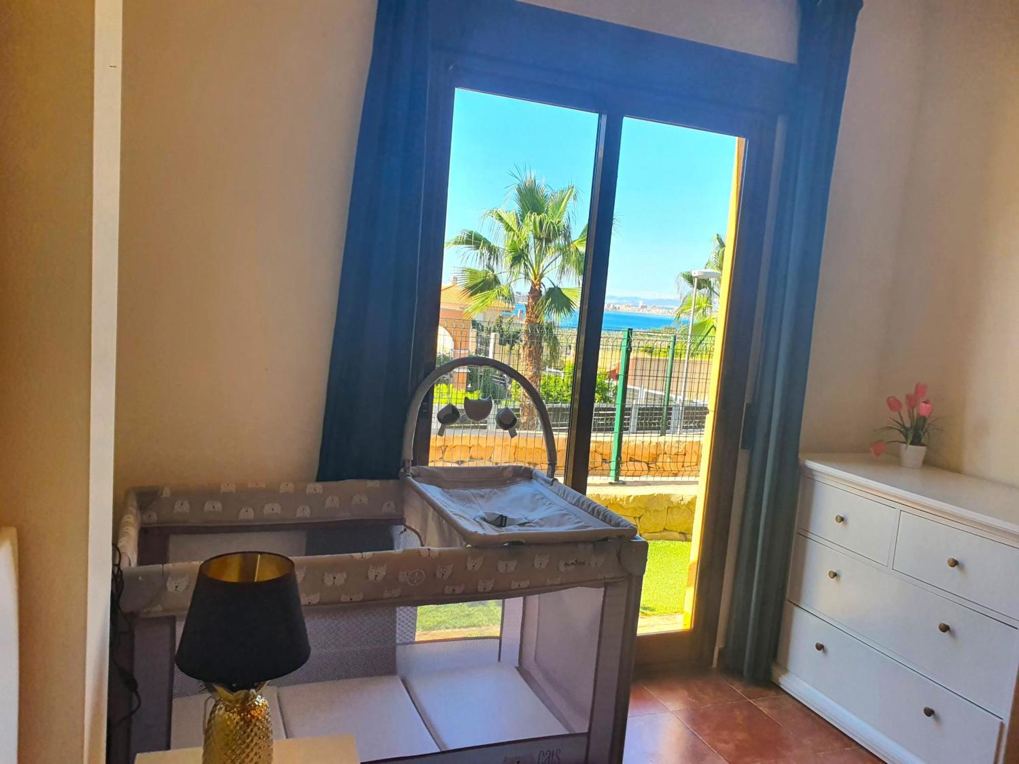 Apartamento con hermoso jardín y AC Isla Plana Exterior foto