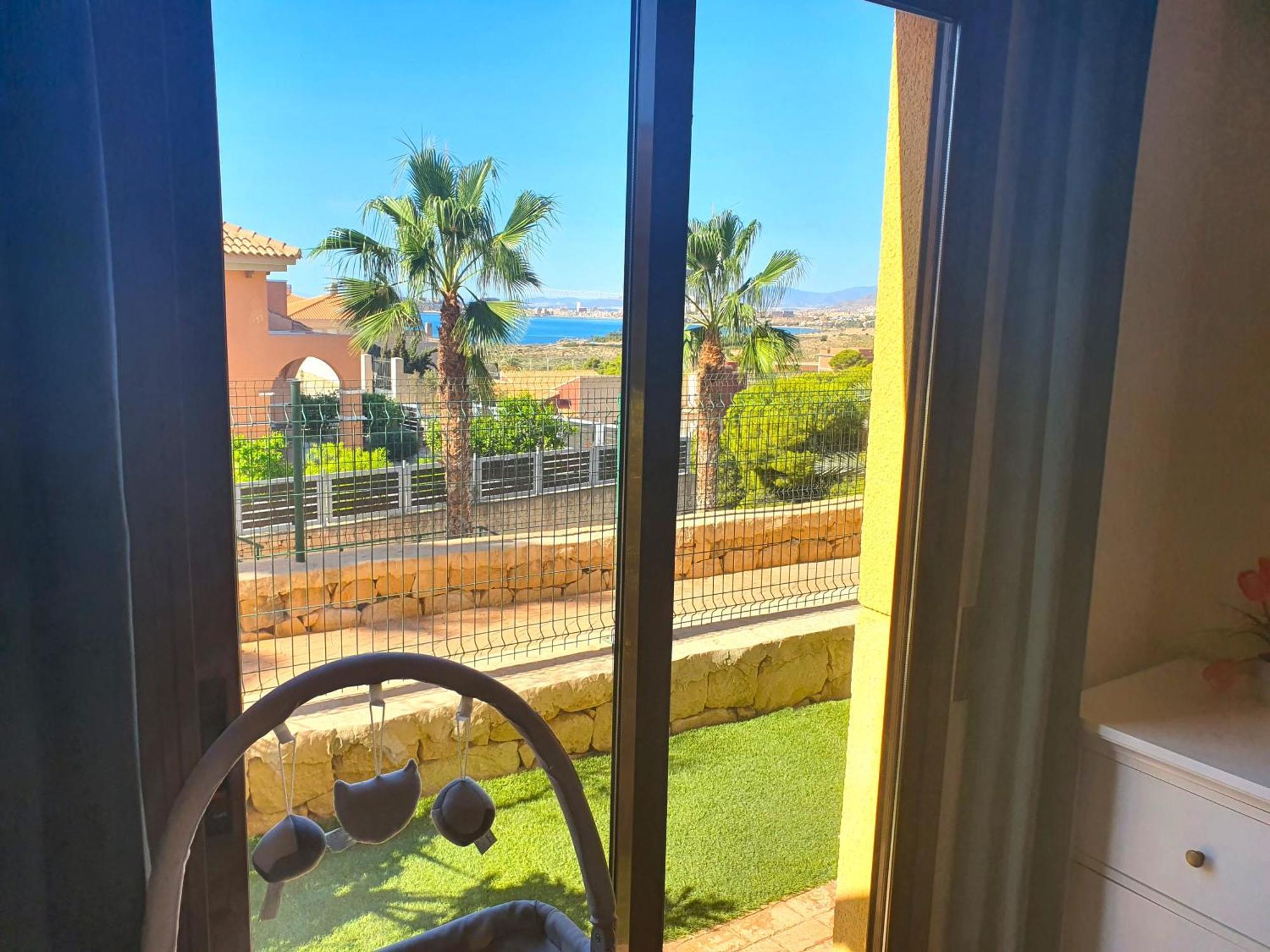 Apartamento con hermoso jardín y AC Isla Plana Exterior foto