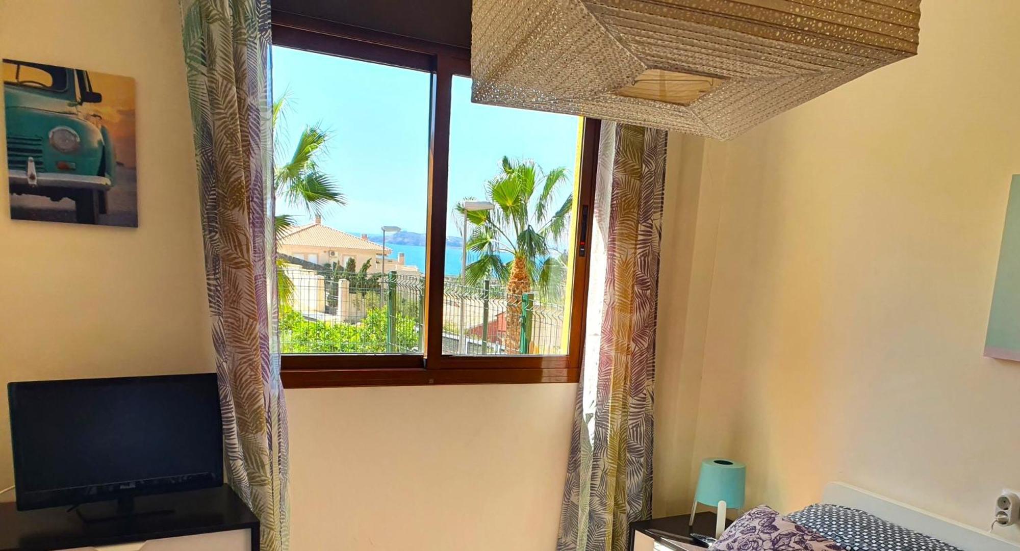 Apartamento con hermoso jardín y AC Isla Plana Exterior foto