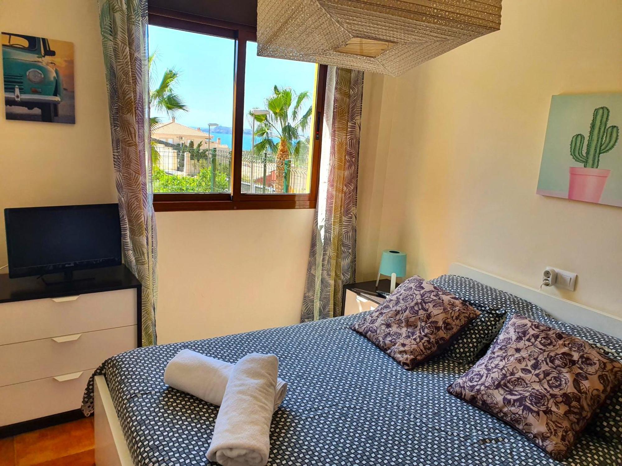 Apartamento con hermoso jardín y AC Isla Plana Exterior foto