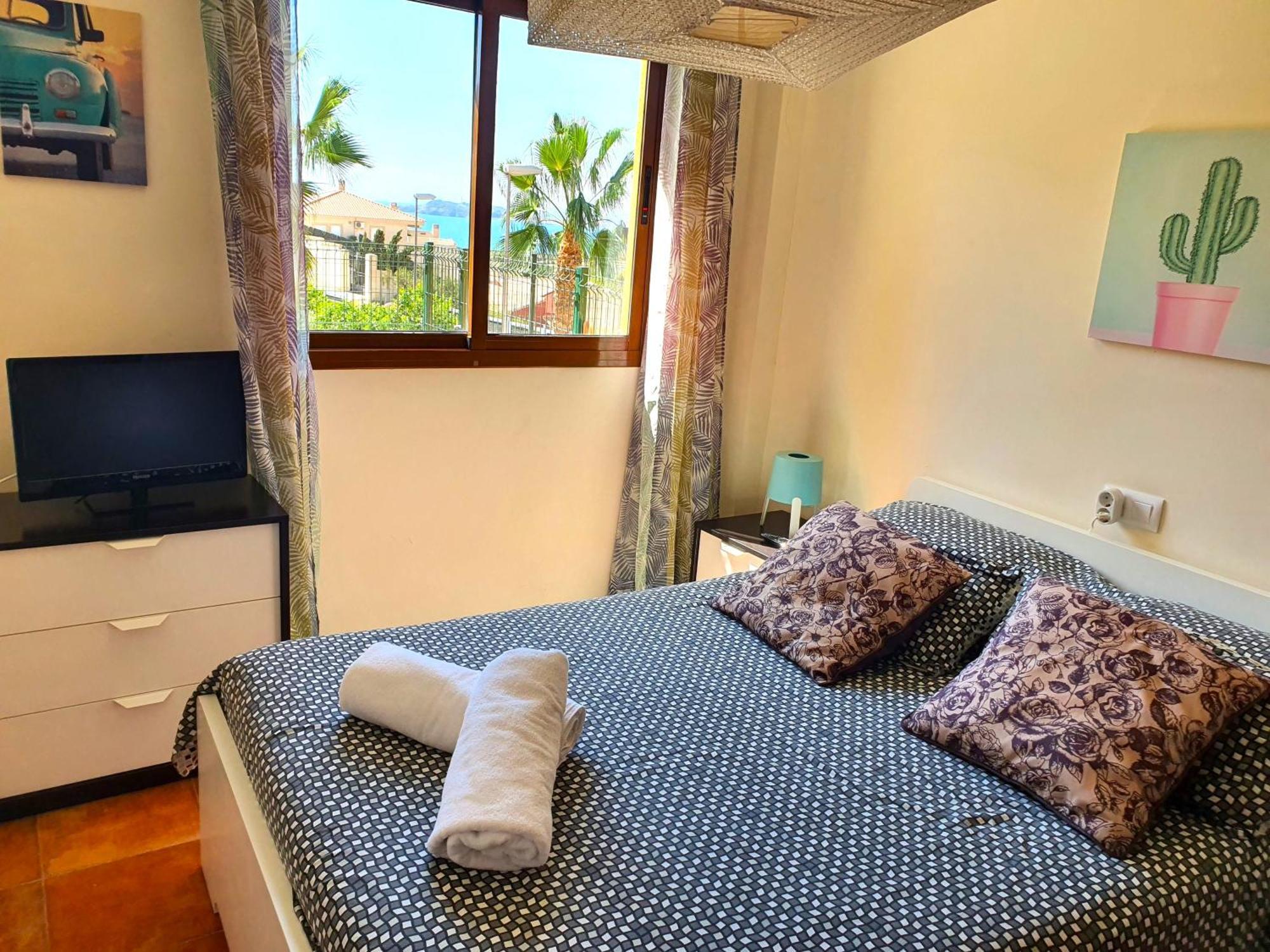 Apartamento con hermoso jardín y AC Isla Plana Exterior foto