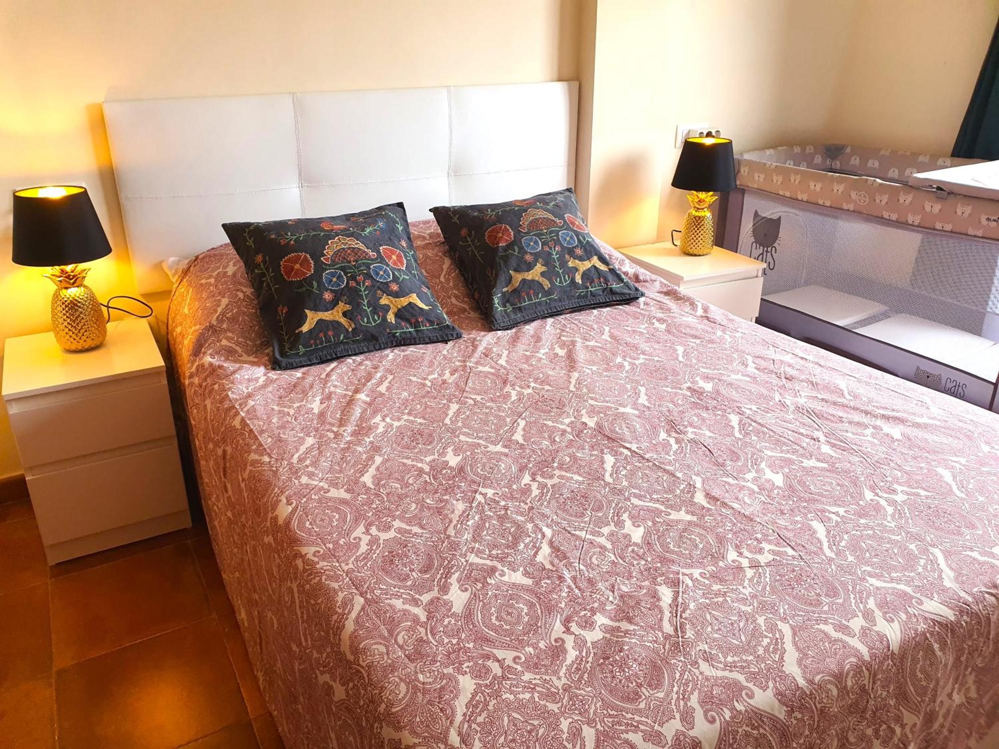 Apartamento con hermoso jardín y AC Isla Plana Exterior foto