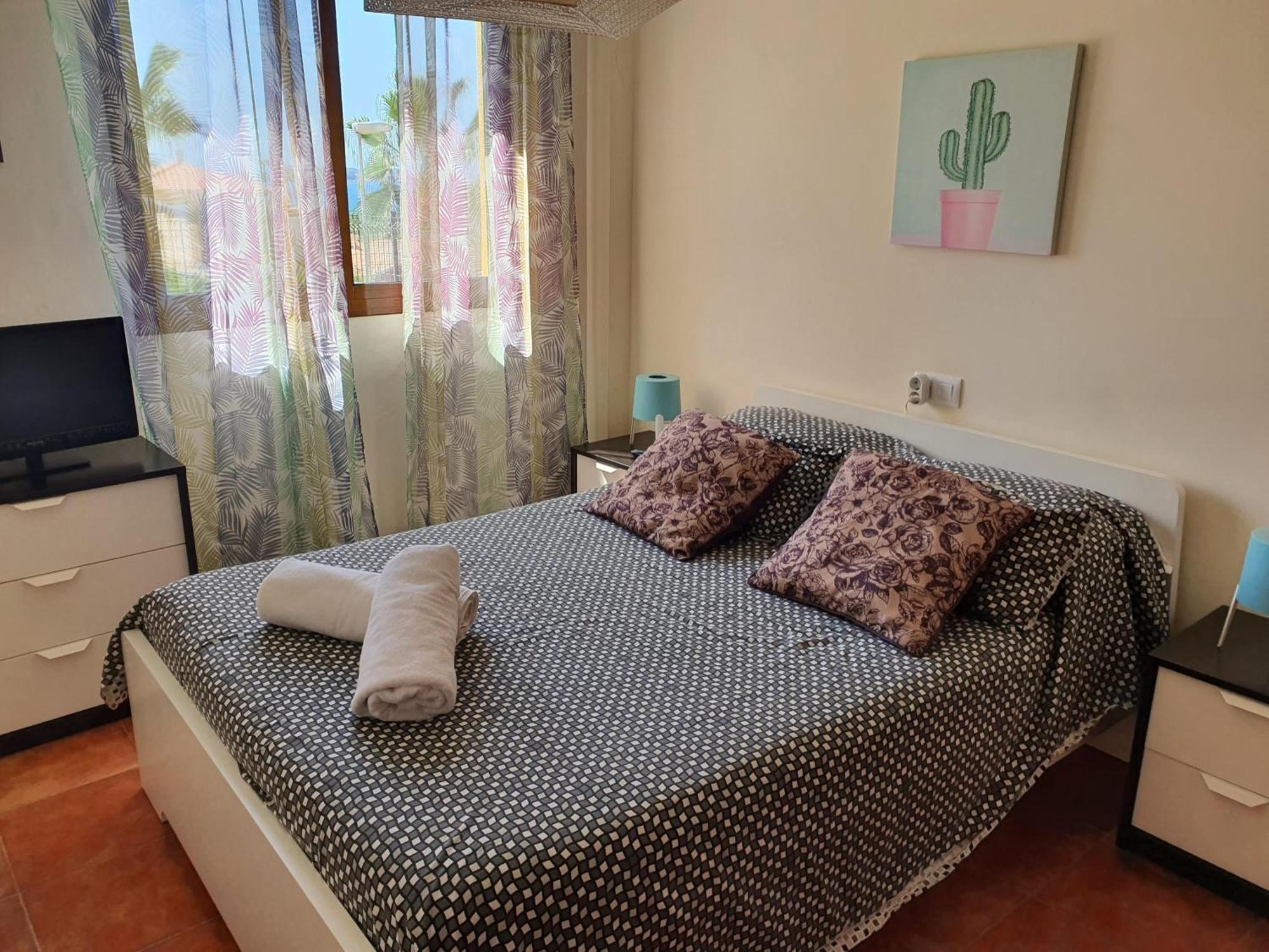 Apartamento con hermoso jardín y AC Isla Plana Exterior foto